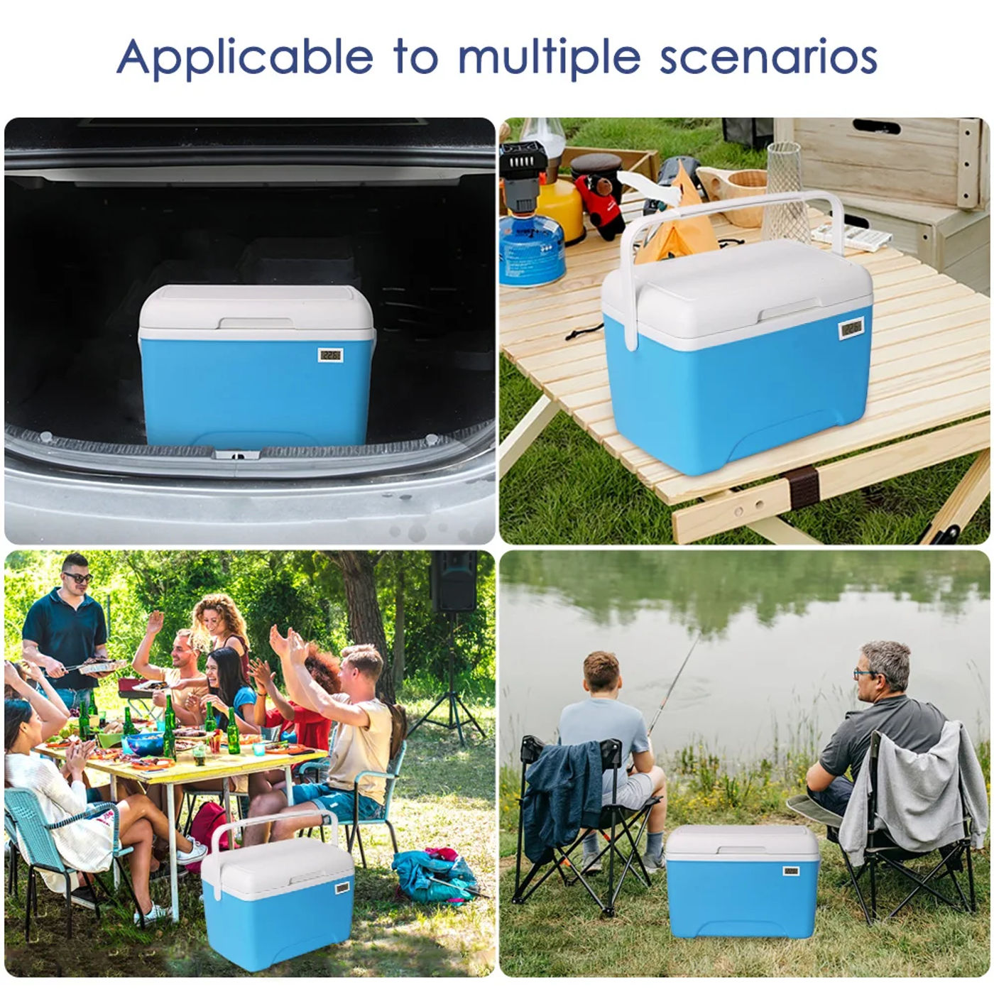 Description Picture 6 of itemOutdoor Cooler Box Portable Large Capacity Storage Box Camping Incubator Ice Bottle Cooler Mini Fridge With Tem Display 8L / 5L