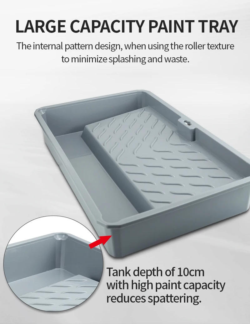 Description Picture 6 of itemPaint Roller Tray,Plastic Paint Tray 18 inch,Paint Pans Trays，for Painters, Home Wall Painting, DIY Painting Projects