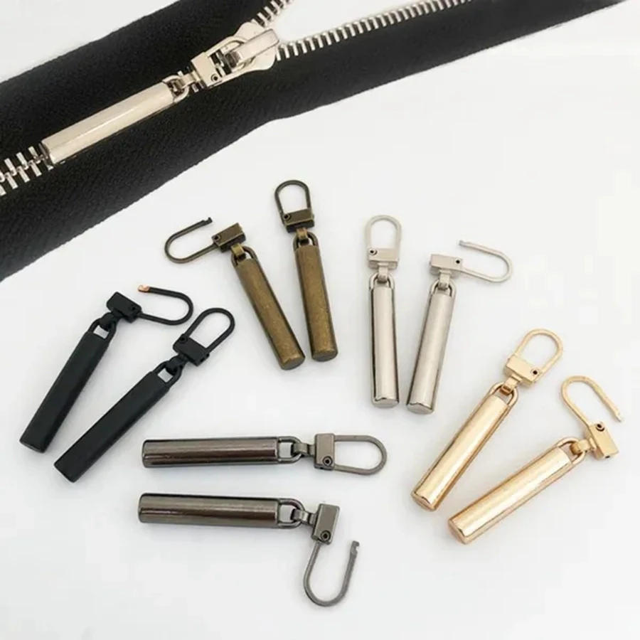 Description Picture 5 of item5pcs Metal Zipper Slider Puller Detachable Instant Zipper Repair Kit Replacement Zipper Head DIY Sewing Craft for Clothes Bag