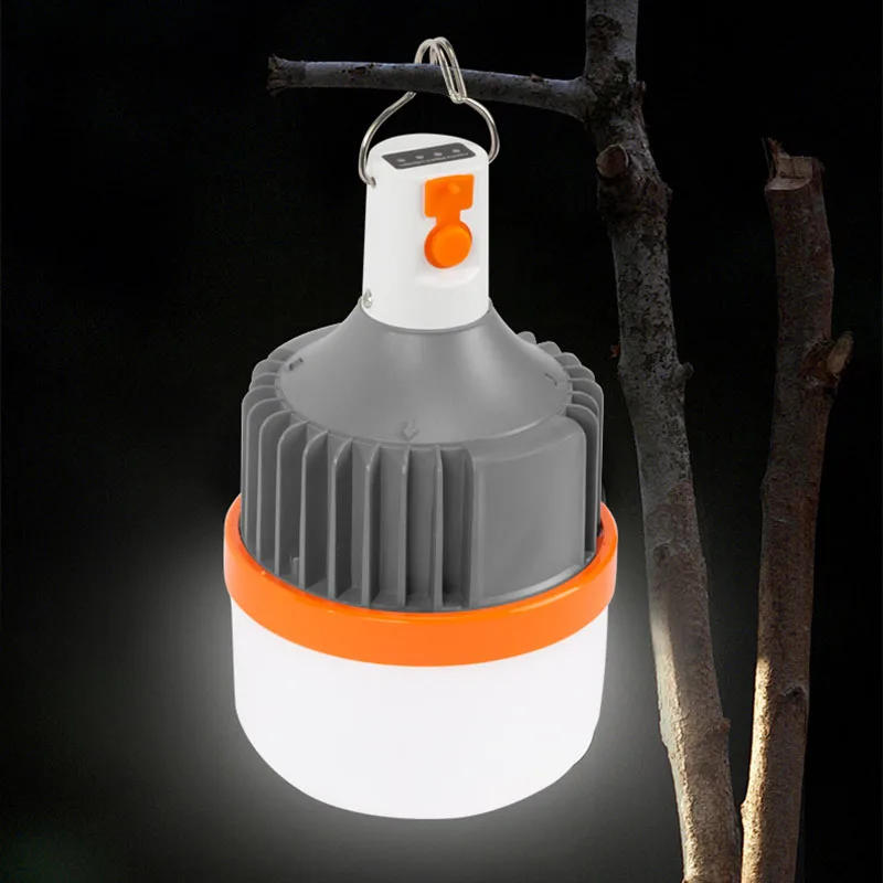 Description Picture 4 of item1PC Outdoor USB Rechargeable LED Lamp Bulbs 150W Emergency Light Hook Up Camping Fishing Portable Lantern Night Lights LT078