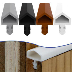 5m 10mm Door Seam Bottom Sealing Strip SelfAdhesive Sound Insulation Anti-theft Door Gap Baffle Door Stop Windproof Insect Proof