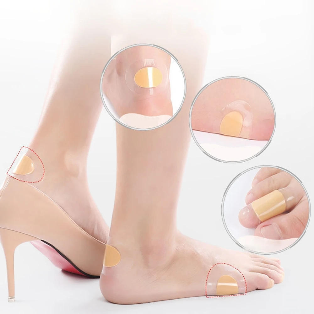 Description Picture 6 of item10-50PCS Gel Shoes Stickers Soft Hydrocolloid Pads Relief Pain Blisters Bunions Corns Calluses Friction Pressure Heel Pain Patch