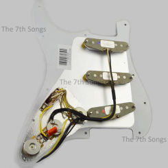 CS 69 Alnico 5 SSS ST Guitar Loaded Pickguard 1969 Pickup Guitar Wiring Pre-wired White