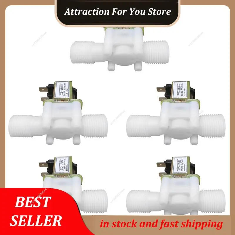 Description Picture 3 of itemHot Selling 5X 12V 1/2Inch N/C Plastic Electric Solenoid Valve Magnetic Water Air Normally Closed