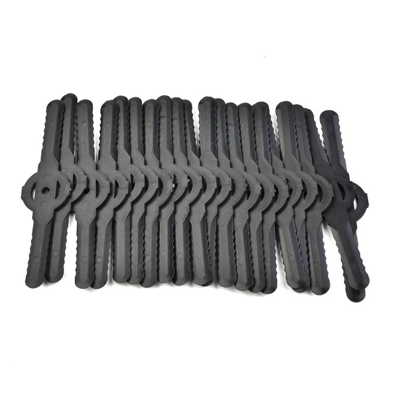 Description Picture 3 of item20PC Plastic Cutter Blade For Electric Cordless Grass Trimmer Strimmer Blades Mowing Blade Replacement Garden Tool 139mm Set