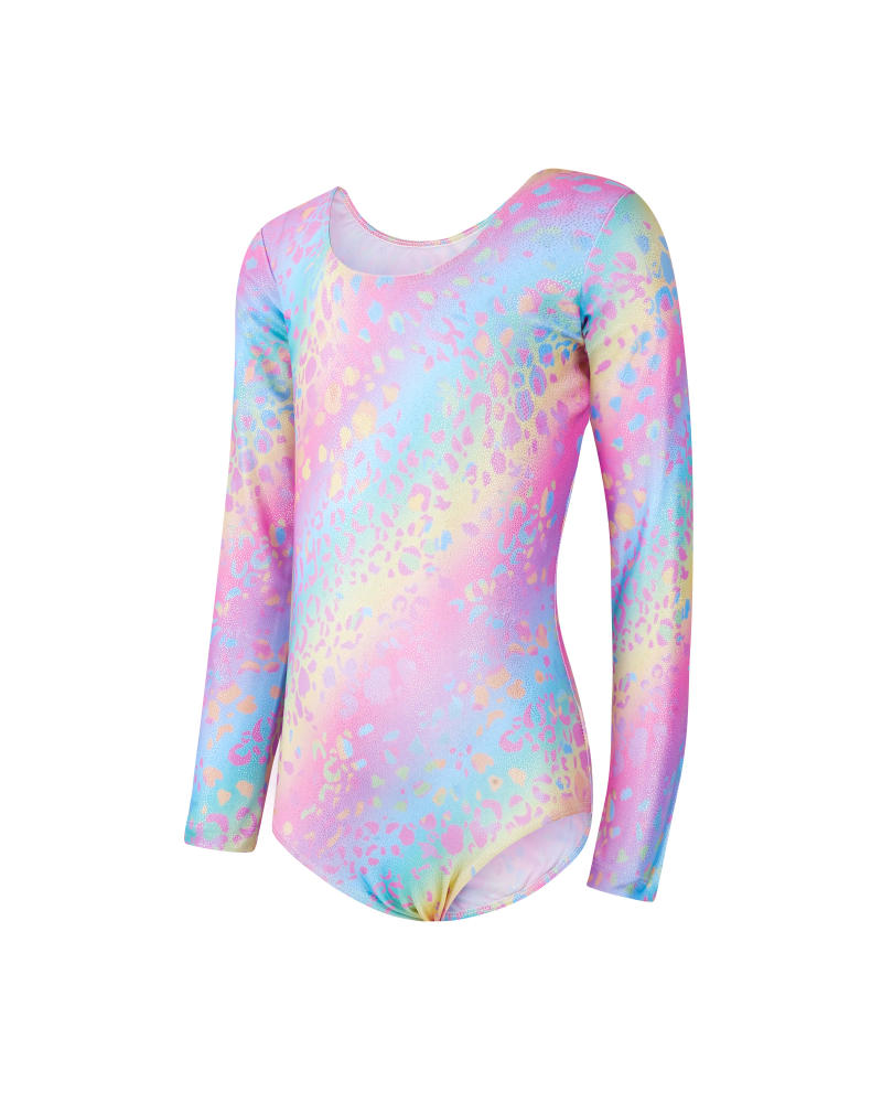 Description Picture 4 of itemNEW Leotards for Girls Gymnastics Long Sleeve Sparkly Dance Biketards with Shorts Ballet Tumbling Outfit for 3-12 Years