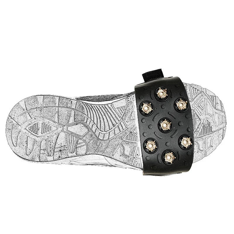 Description Picture 2 of itemSpike Grip Climbing Bike Accessories Anti Slip Ice Snow Grip Ice Crampon 7 Studs Anti-Skid Ice Snow Camping Walking Shoes