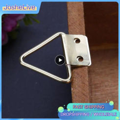 Golden Triangle D-Ring Photo Picture Frame Hanger Hang Oil Painting Mirror Art Work Hooks Double 2 Holes with screws