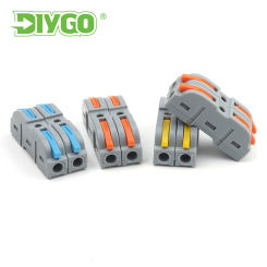 10/25PCS Fast Wire Connector Compact Conductor Docking Home Electrical Cable Splicing Terminal For LED Strip Lighting 28-12AWG