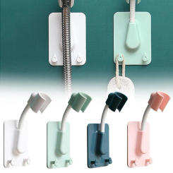 1pc Shower Head Holder Universal Wall Mounted 360° Adjustable Self Adhesive Showerhead Bracket Wall Mount Stand SPA Bathroom