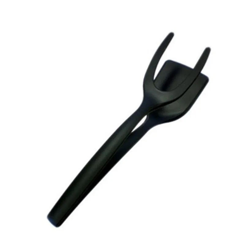 Description Picture 5 of item2 in 1 Multifunctional Non-Stick Food Clip Tongs Fried Egg Cooking Turner Pancake Spatula Pizza Barbecue Omelet Kitchen Clamp