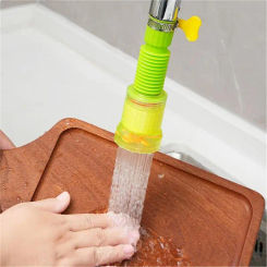 360° Rotate Kitchen Faucet Nozzle Flexible Easy to Install Water Filter Splash Proof Water Saving Bathroom Faucet Aerator