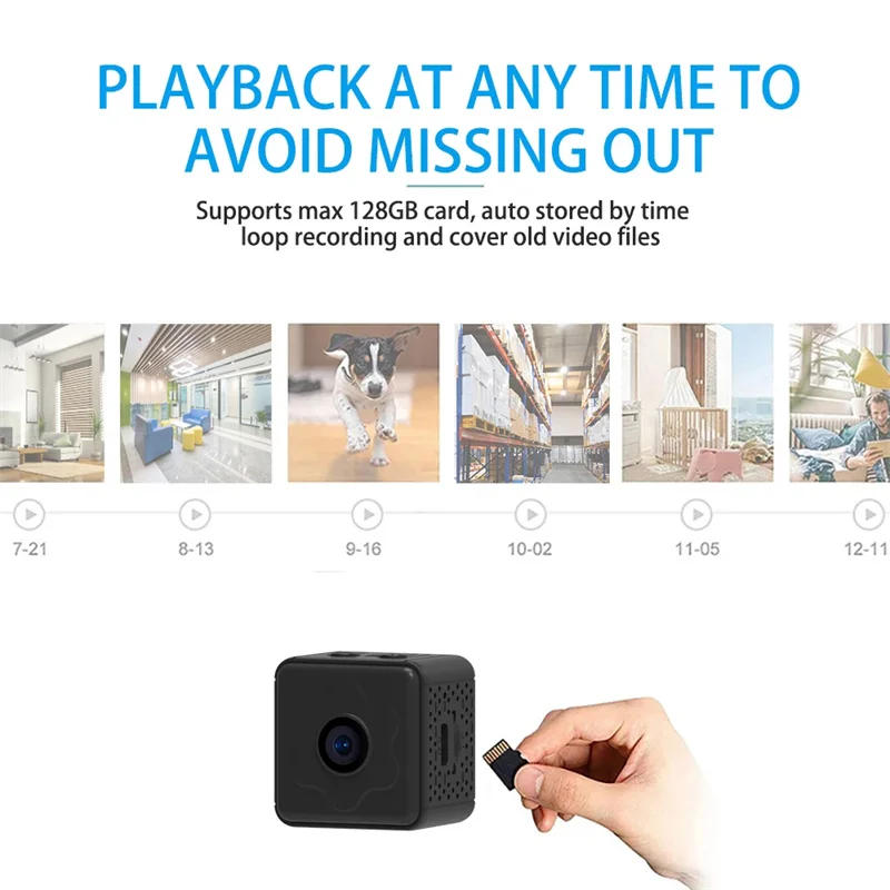 Description Picture 4 of itemMini Camera Wireless WiFi Remote Monitor Camera Tiny Home IP Camera No need to plug in Super-long battery life