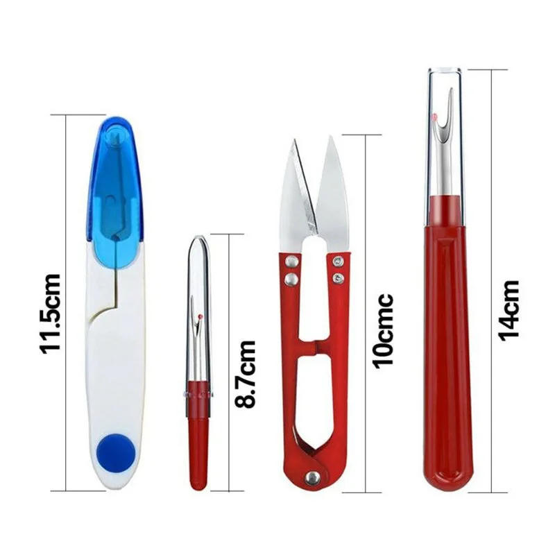 Description Picture 2 of item4/6pcs Sewing Seam Ripper Kit Thread Seam Remover Stitch Unpicker Thread Cutter Tool with Trimming Scissor