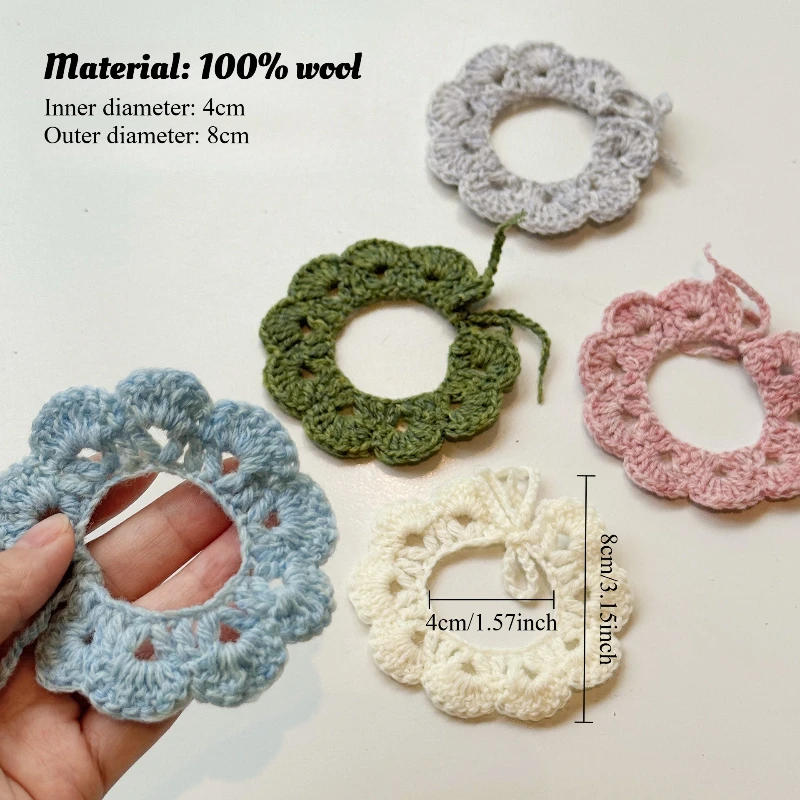 Description Picture 2 of itemHigh Quality Doll Clothes Hand Knitted Wool Scarf Bib for 10cm Self Deprecating Bear Cotton Idol Doll DIY Decoration Accessories