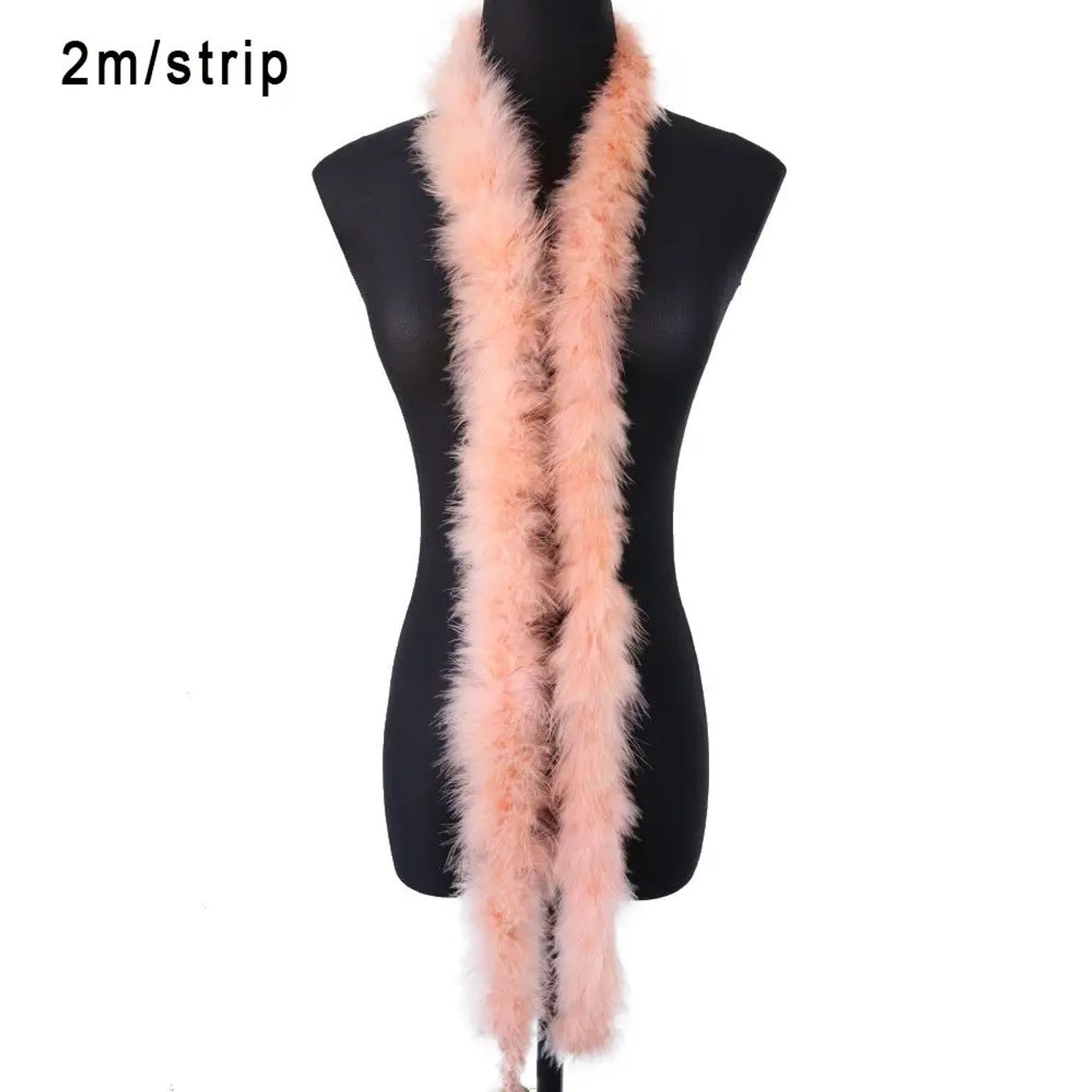 Description Picture 3 of item2M Feather Boa Strip Fluffy Feather On Ribbon Craft Costume Fancy Dress Wedding Party Decoration Apparel Sewing & Fabric