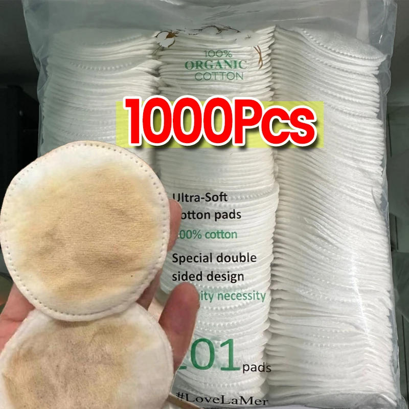 Description Picture 5 of itemDisposable Soft Circular Makeup Remover Pads Doubles Sided Breathable Cotton Pads for Daily Facial Cleaning Nail Polish Remover