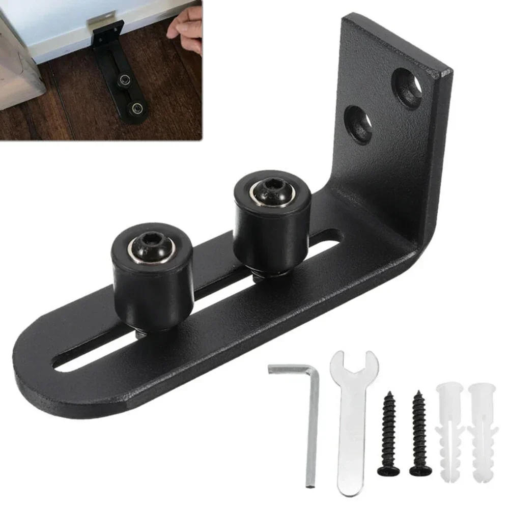 Description Picture 2 of itemAdjustable Sliding Bottom Floor Guide Clips W/ Screws Wall Mount Floor Bottom Guide Door Stay Roller Sliding Door Fittings