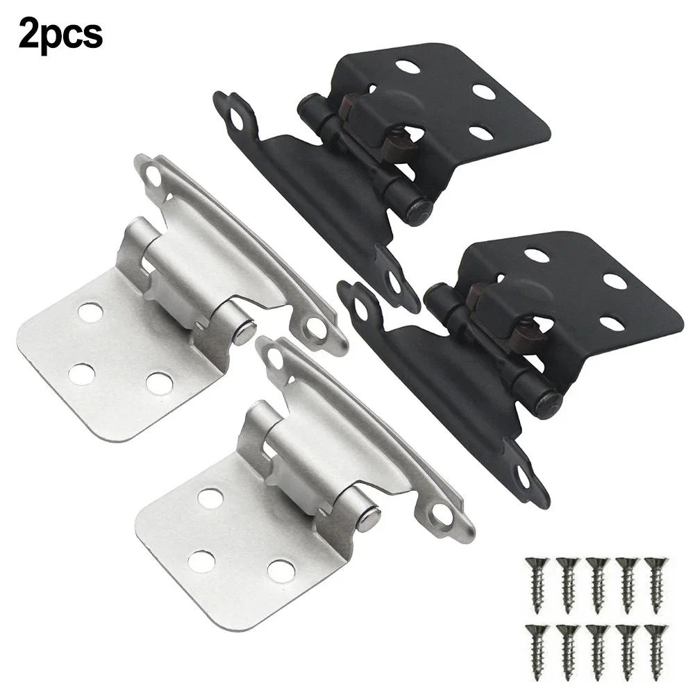 Description Picture 6 of item2pcs Kitchen Spring Hinges Hydraulic Buffer Self Closing Hinge For Furniture Cabinet Overlay Self Closing Mount Cupboard Door