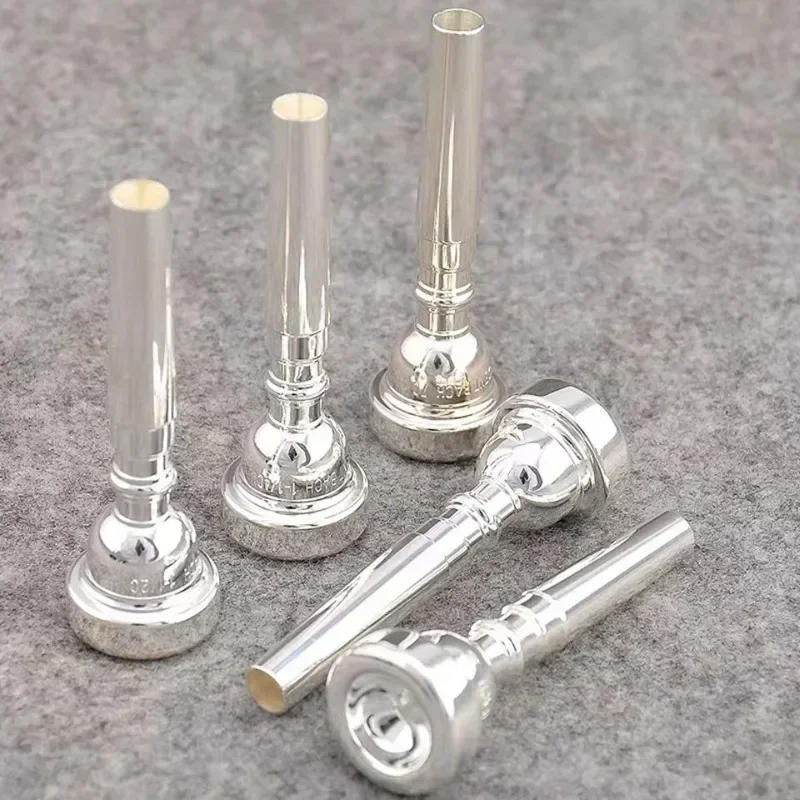 Description Picture 6 of itemHot Sell Bb Trumpet Mouthpiece 7C 5C 3C1.5C Size Pro Silver/Gold Plated Copper Musical Brass Instruments Trumpet Accessories
