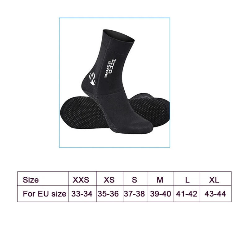 Description Picture 2 of item3mm Men Women Diving Socks Boots Non-slip Beach Boots Water Shoes Wetsuit Shoes Anti-scratch Snorkeling Diving Surfing Boots