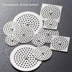 Useful Stainless Steel Floor Drain Net Cover Round Square Shape with Handle Hair Filter Sink Strainer