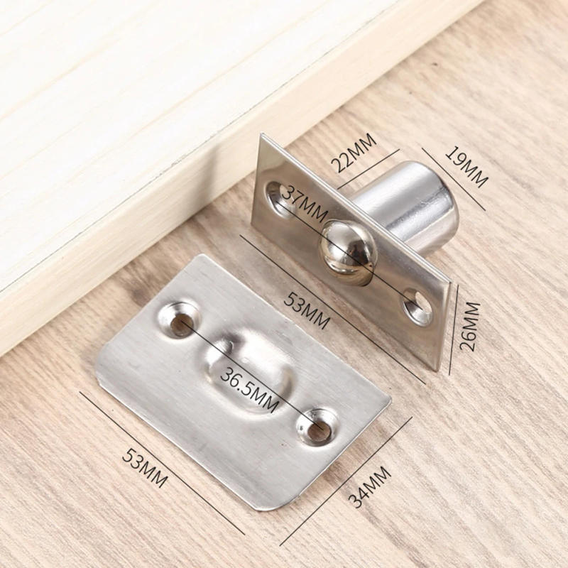 Description Picture 6 of itemSpring Invisible Wooden Cabinet Door Beads Lock Closet Ball Catch Door Latches Touch Beads Locking Door Furniture Hardware