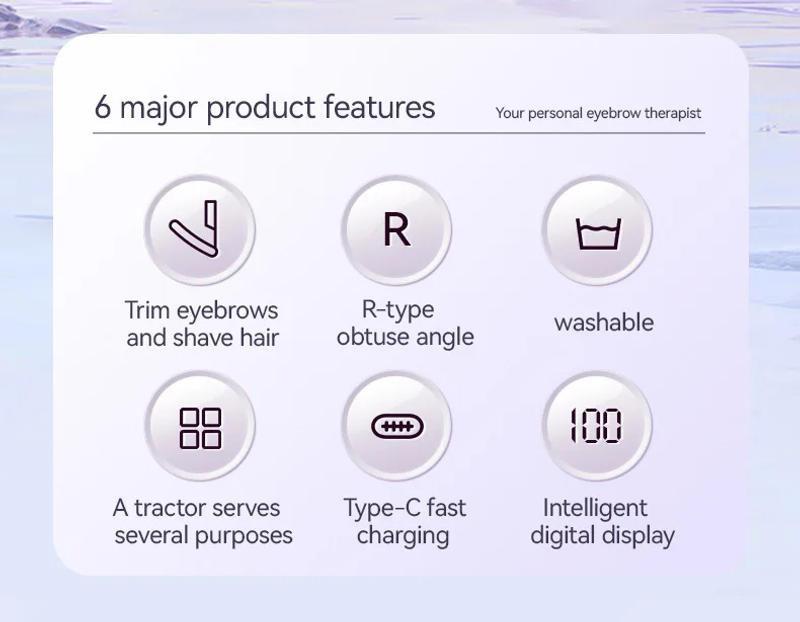 Description Picture 3 of itemXIAOMI New Electric 2 in 1 Eyebrow Trimmer for Women Nose Hair Trimmer Automatic Shaver, Hair Removal, Shaving Trimming Clipper