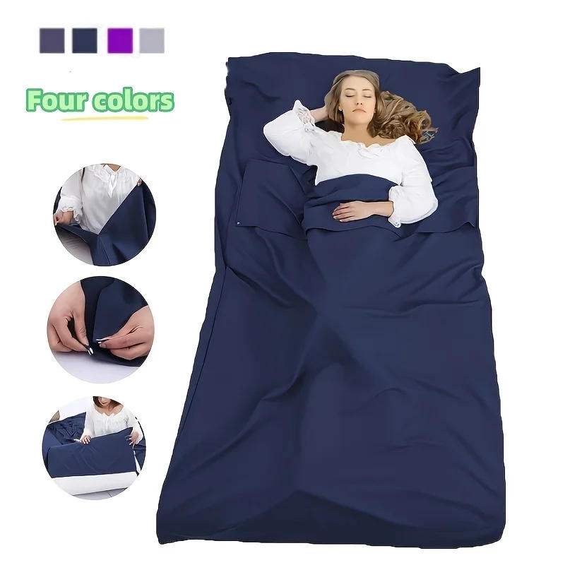 Description Picture 2 of itemLightweight Sleeping Bag Liner Portable Sleeping Sack Outdoor Camping Hotel Travel Sheet