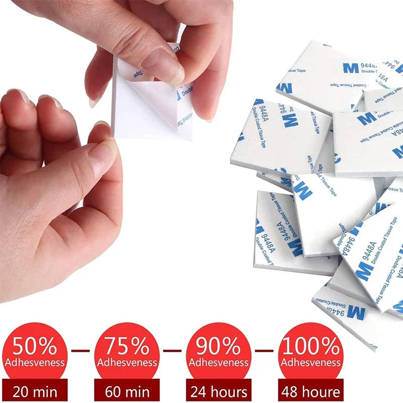 Description Picture 3 of itemStrong VHB Double Sided Foam Tape No Trace Self Adhesive EVA Foam Sticky Decor Strong Pad Mounting Sponge Adhesive Fixed Wall