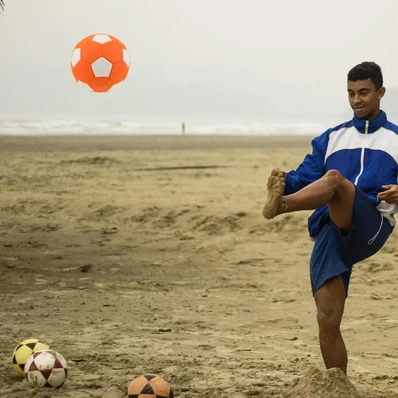 Description Picture 4 of itemSize 3,4,5 Portable Football Toy Soccer Ball Sport Curve Ball Reusable Training Football Ball for Outdoor & Indoor Match