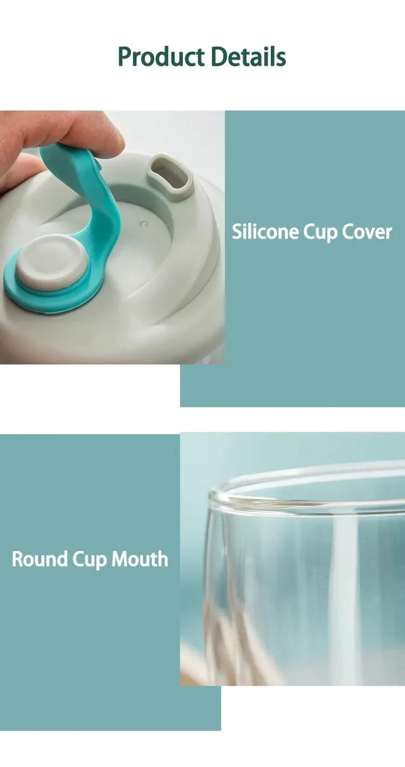 Description Picture 4 of itemCoffee Cup Tiki Lovely Cups Coffeeware Teaware Double Wall Glassware Glass Mug Portable Drinkware Kitchen Dining Room Tableware