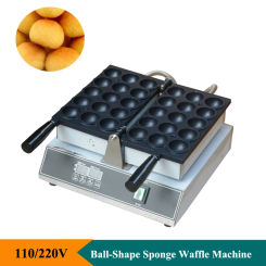 New Product Stainless Steel Ball Shape Waffle Machine Small Ball-Shape Sponge Cakes Waffle Pan Machine Tokoyaki Waffle Maker