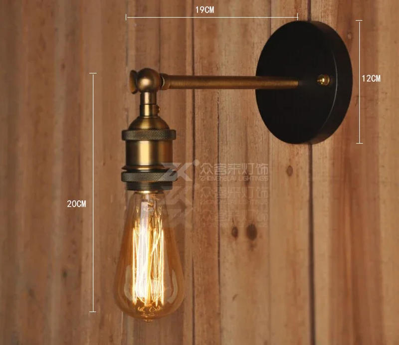 Description Picture 3 of itemAmerican Vintage Wall Lamp Retro Industrial Light Fixtures Home Decoration Loft Cafe Resturant Living Room Kitchen Bar Luminaria