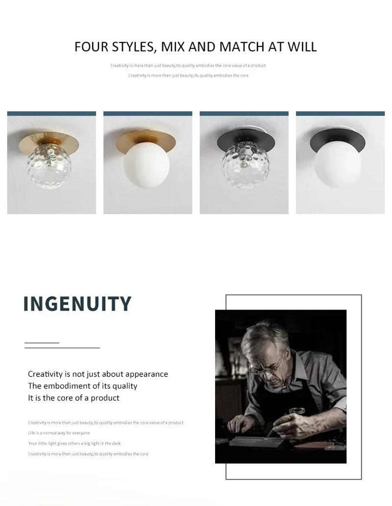 Description Picture 3 of itemModern LED E27 Ceiling Light Ceiling Lamps for Restaurant Bedroom Living Room Aisle Corridor Balcony Decoration Home Decor