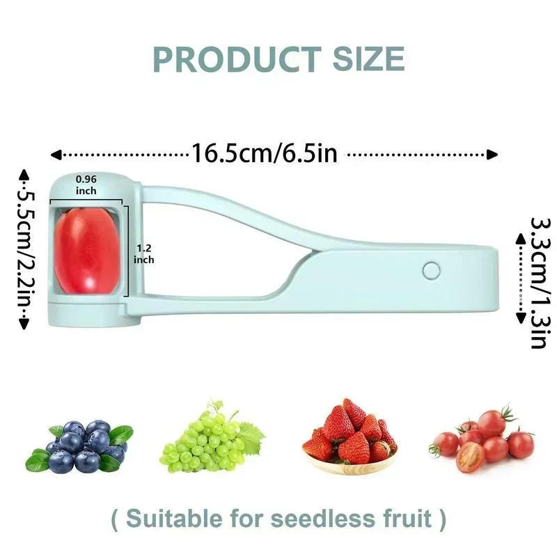 Description Picture 5 of itemTomato Slicer Cutter Grape Tools Cherry Fruit Salad Splitter Artifact for Toddlers Small Kitchen Accessories Cut Gadget for Baby