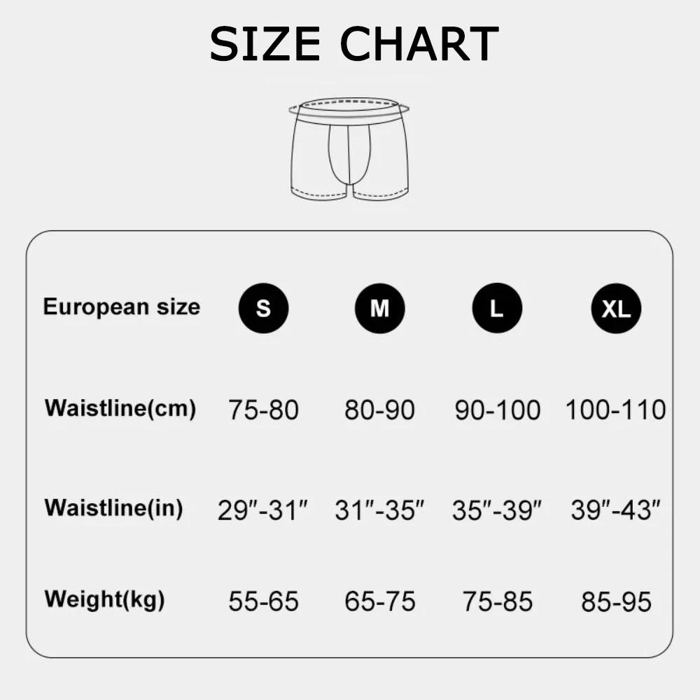 Description Picture 2 of item4Pcs/Lot Men Underwear Boxer Shorts Cotton Underpants Comfortable Breathable Lingerie Male Trunk U Convex Panties