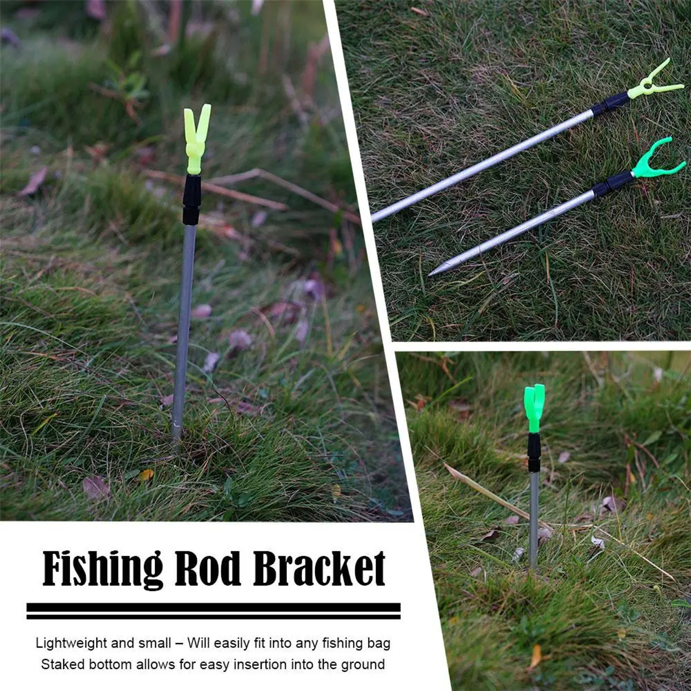 Description Picture 6 of item50/80cm Adjustable Fishing Bankstick Extending Rod Rest Telescopic Fishing Stand Holders Fishing Rod Bracket Fishing Accessories