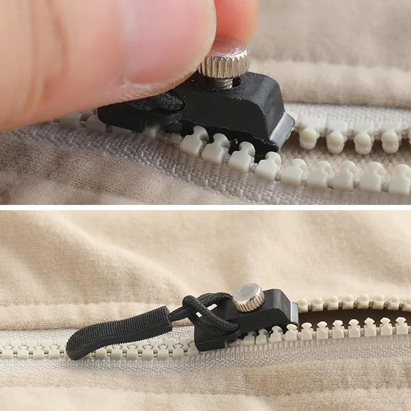 Description Picture 4 of item1/100PCS Zipper Repair Kits Instant Detachable Zippers Head Replacement Zipper Slider Pulls for Bags Clothes Sewing Accessories
