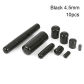 10pcs black 4.5mm