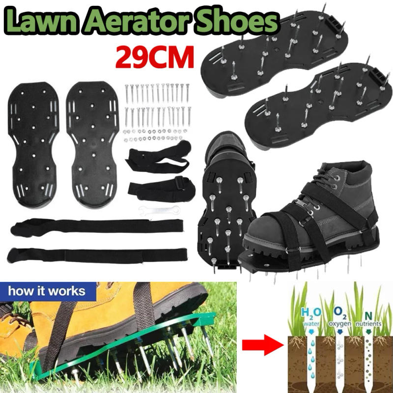Description Picture 5 of itemLawn Aerator Shoe Garden Lawn Nail Shoes Loose Soil Grass Cultivator Scarification Nail Tool Self-Leveling Epoxy For Yard Garden