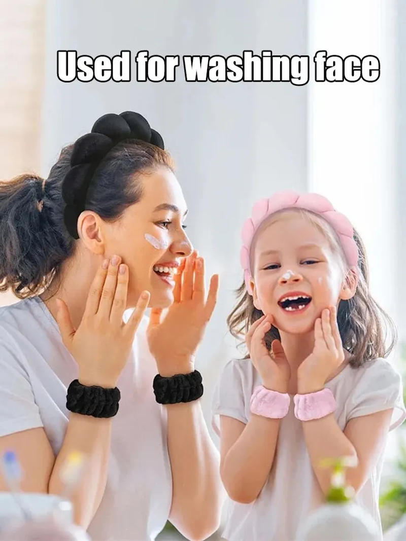 Description Picture 2 of itemHair Band Wash Face Shower Cloud Sponge Hair Band Makeup Removal Band Hair Bubble Soft Headband Popular in Europe and America