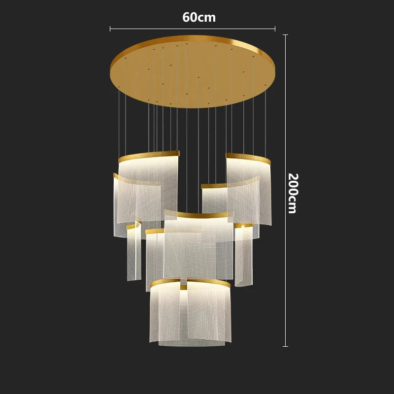 Description Picture 6 of itemNordic home decor dining room Pendant lamp lights indoor lighting stair lamp hanging light chandelier lamps for living room