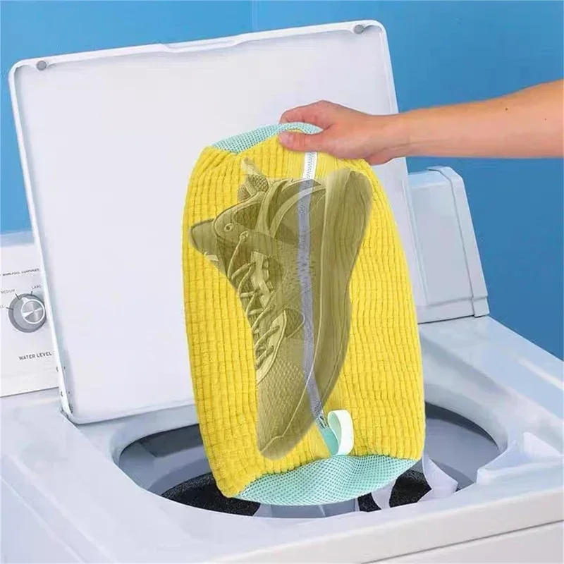 Description Picture 6 of itemLaundry Washing Net Easily remove dirt Lazy shoe washing bag Anti-deformation Shoes Clothes Organizer for Shoes Sneaker Clothes