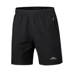 Running Hiking Shorts Quick Dry Athletic Gym Outdoor Sports Short 3 Zipper Pockets Travel Walking dogs Shorts