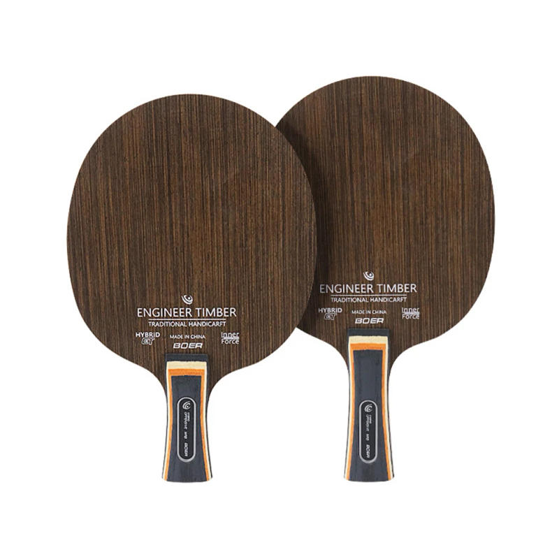 Description Picture 3 of itemTable Tennis Racket Bottom Plate 5 Ply Pong Blade Paddle Long Handle Ebony Dalbergia Table Tennis Paddle Blade Bat Blade