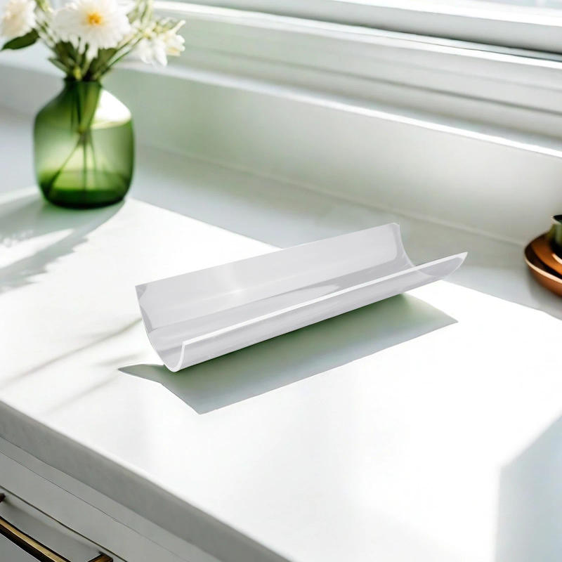 Description Picture 4 of itemThickening 30CM Cake Roll Shaping Insert Mould U-Shaped Acrylic Transparent Retainer Semicircle Pastry Baking Kitchen Tool