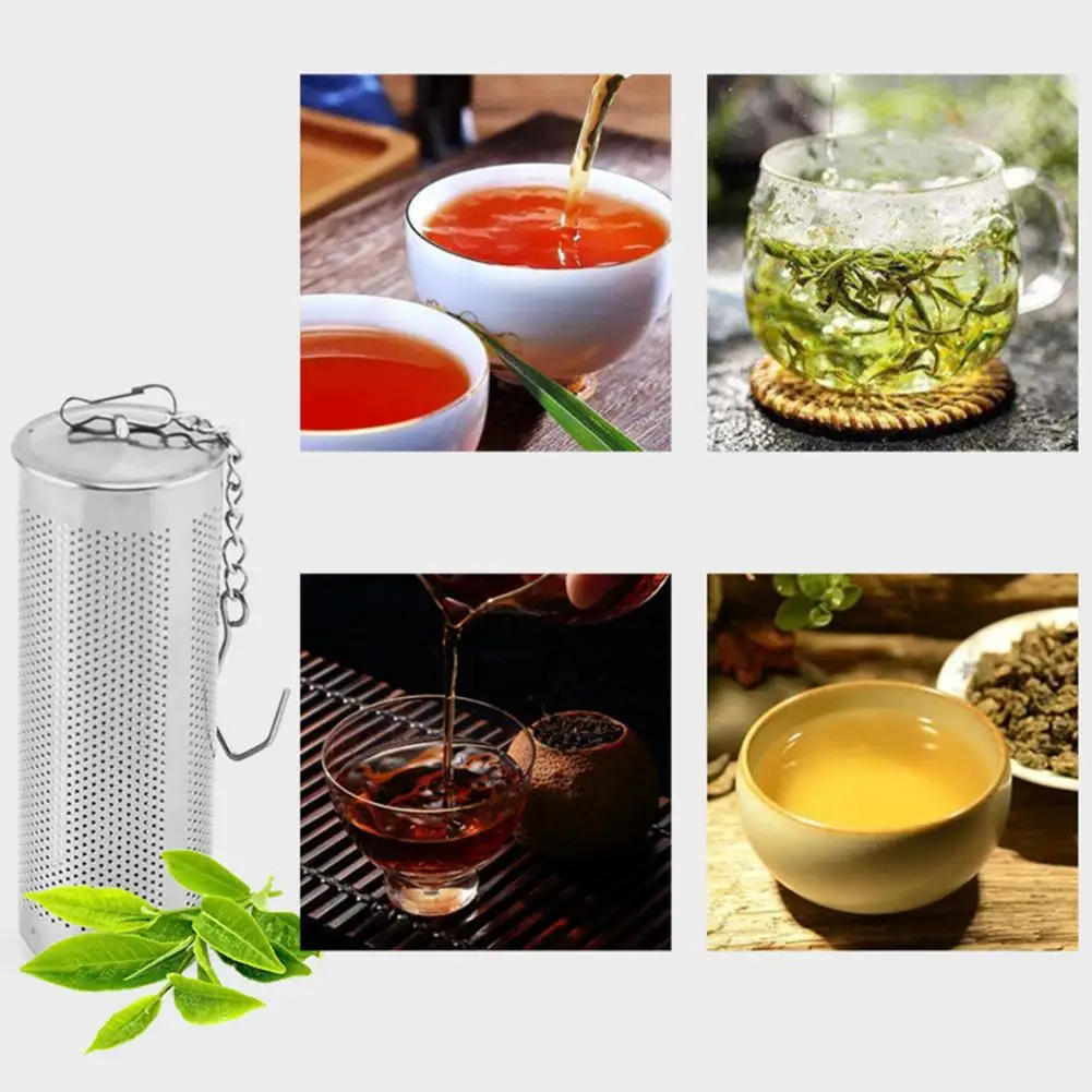 Description Picture 4 of itemStainless Steel Tea Infuser Tea Leaves Diffuser Spice Seasoning Ball Strainer Teapot Fine Mesh Coffee Filter Kitchen Accessories
