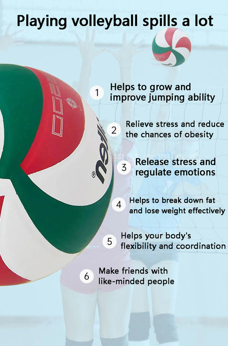 Description Picture 6 of itemPrinting Volleyball ball,Model5500/6000,Size 5, Christmas Gift Volleyball, Outdoor Sports, Training,Optional Pump + Needle + Bag