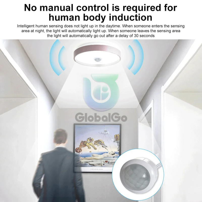 Description Picture 3 of itemPir Infrared Motion Automatic Light Sensor IR Detector Switch 4-12V Human Body Induction Night Lamp